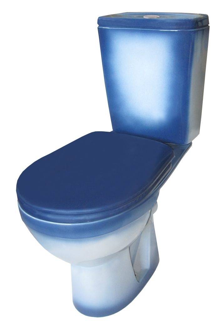 Купить компакт-унитаз рио синий, rosa. в Иваново магазин сантехники Суперстрой