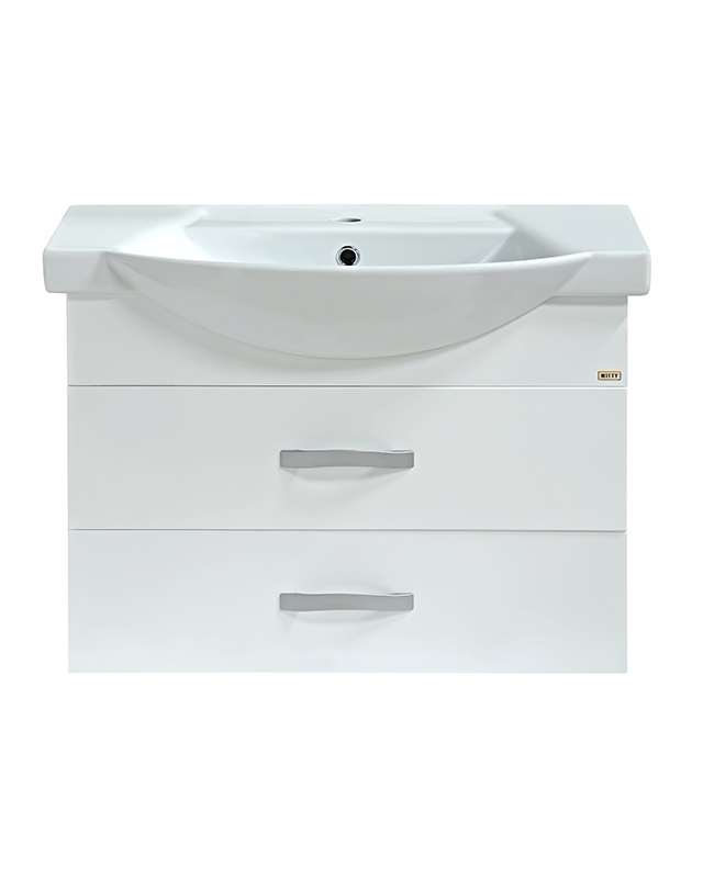 Купить тумба монро-75 подвесная 2 ящ.+раковина, мисти. в Иваново магазин сантехники Суперстрой