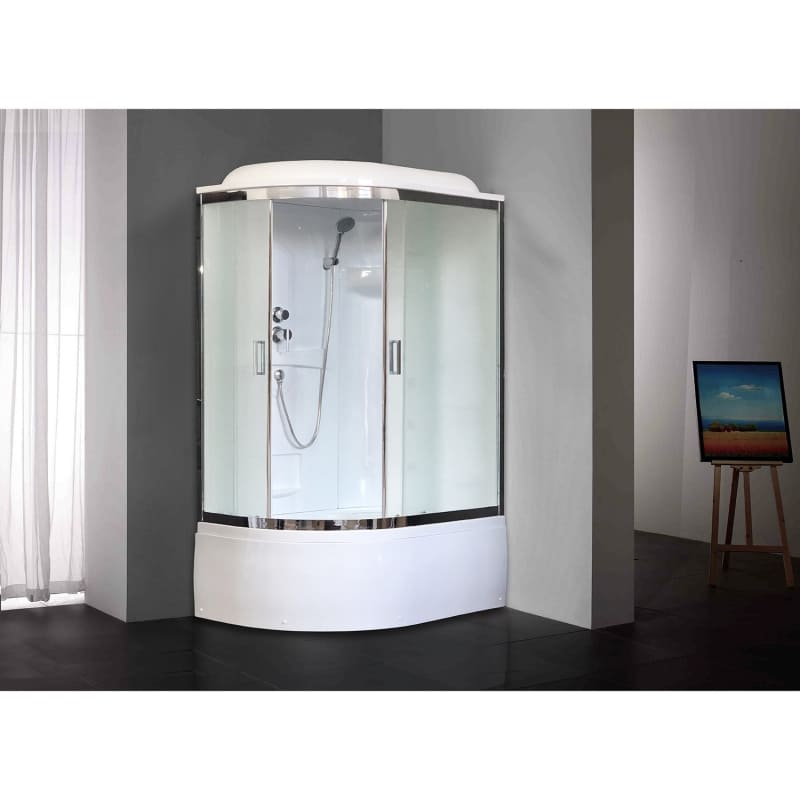 Купить душевая кабина royal rb 8120bk1-м-ch,r вп,мс,акриловая задняя стенка в Иваново магазин сантехники Суперстрой