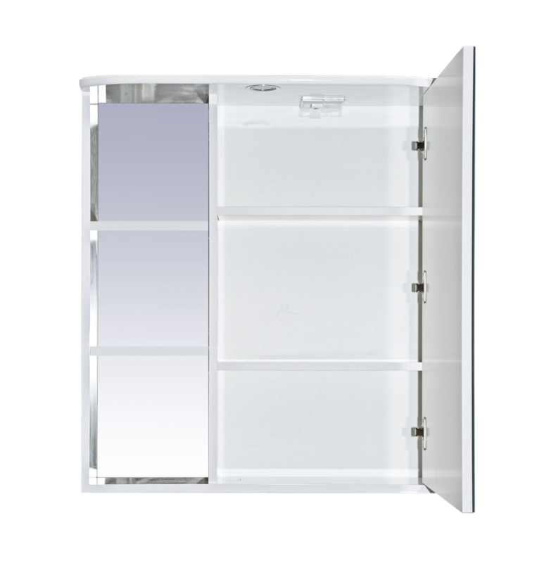 Купить зеркало-шкаф венера - 70  правый со светом белое,misty. в Иваново магазин сантехники Суперстрой