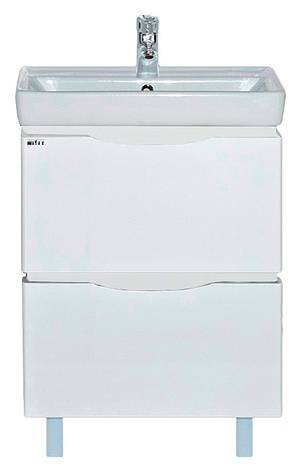 Купить тумба венера - 60 с 2 ящиками, белая,misty. в Иваново магазин сантехники Суперстрой