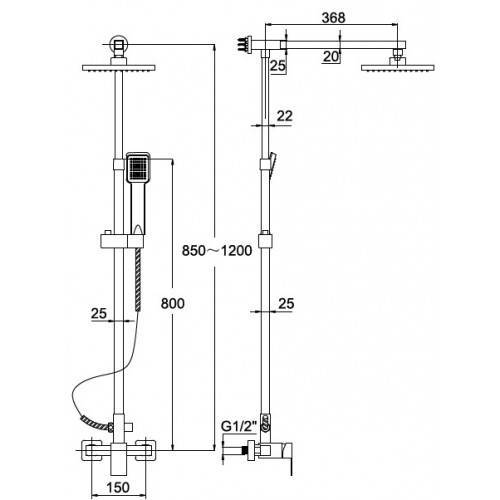 Купить душевая система 1110-le,kaiser в Иваново магазин сантехники Суперстрой