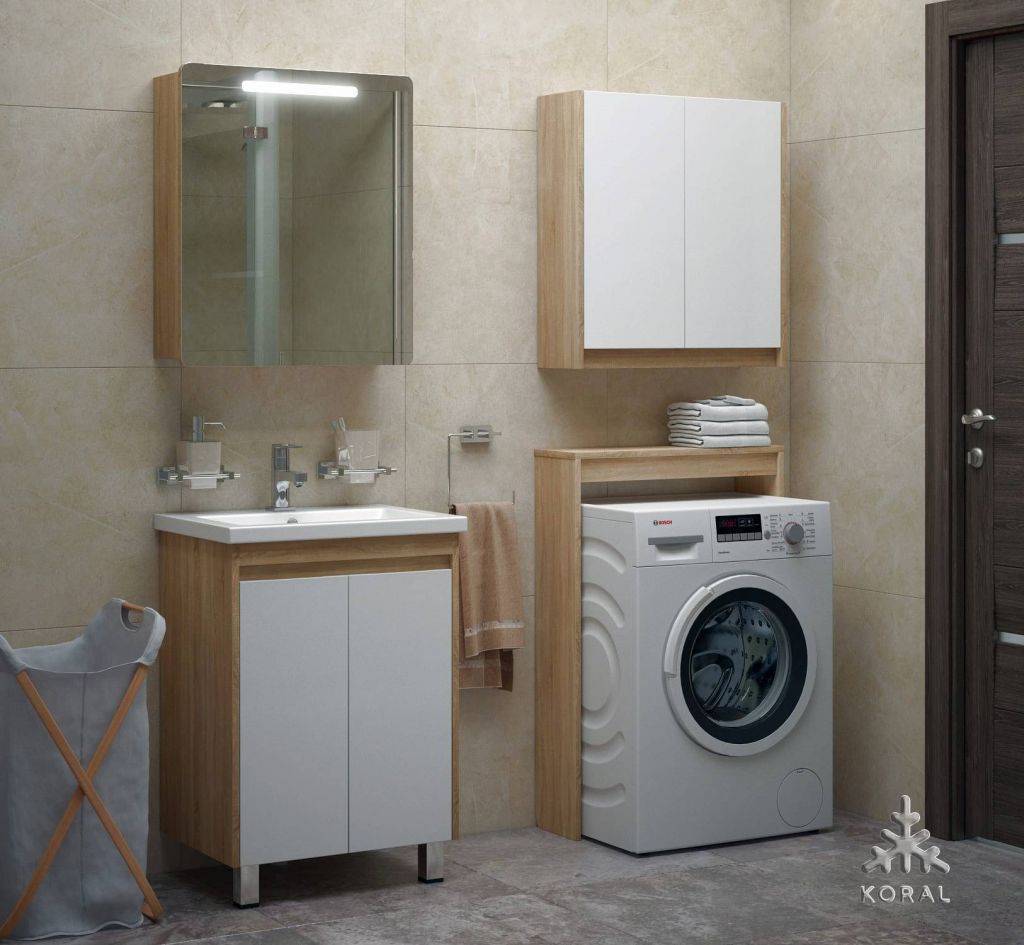 Купить зеркало-шкаф остин-60 свет сонома, corozo. в Иваново магазин сантехники Суперстрой