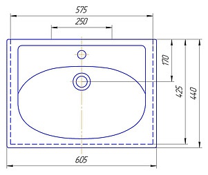 Купить тумба калипсо-60 прямая+ раковина, misty. в Иваново магазин сантехники Суперстрой