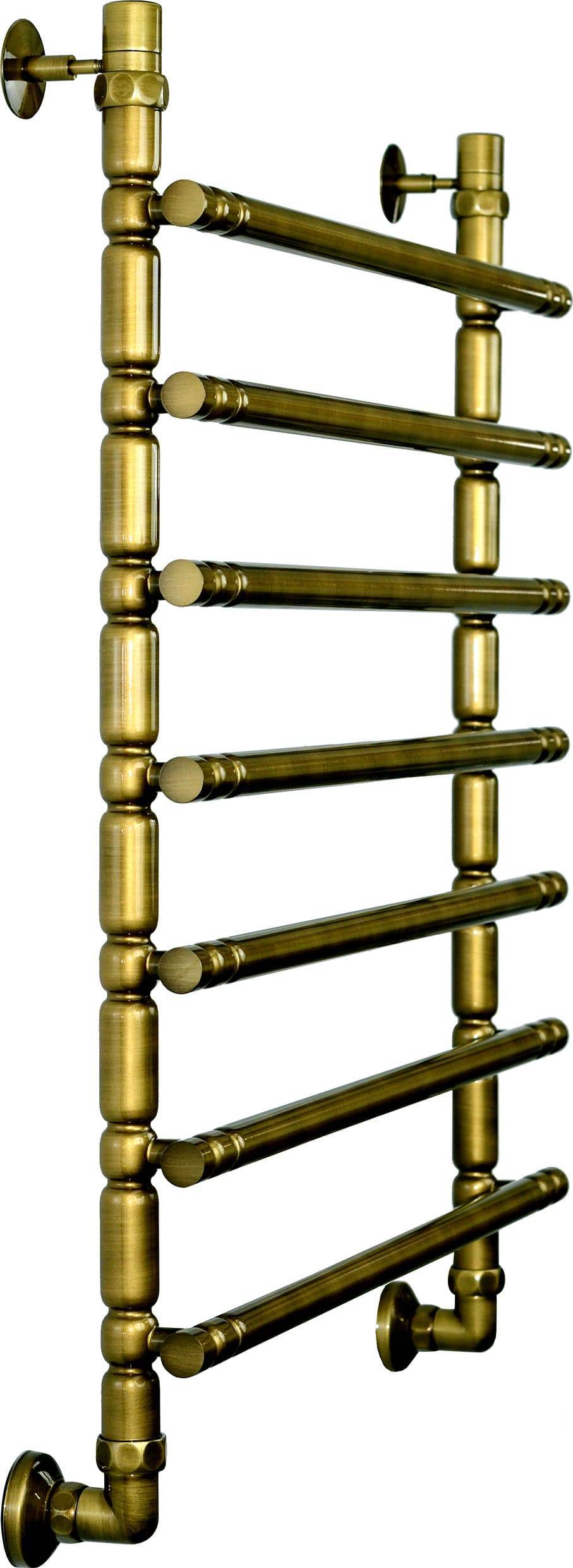 Купить водяной полотенцесушитель лесенка bubble3  80*50 к3 состаренная бронза, двин. в Иваново магазин сантехники Суперстрой