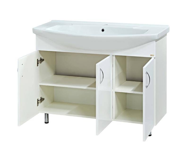 Купить тумба  балтика -105 прямая, белая,misty. в Иваново магазин сантехники Суперстрой