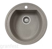 Купить мойка кухонная керамогранит rondo gf-r500 (серая 310),granfest. в Иваново магазин сантехники Суперстрой