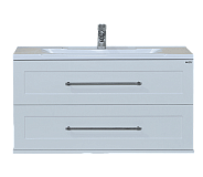 Купить тумба марта-100 подвесная белая + рак. evva-100 d, misty. в Иваново магазин сантехники Суперстрой