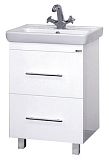 Купить тумба елена-55 2 ящ. (доводчик) + раковина santek, misty. в Иваново магазин сантехники Суперстрой