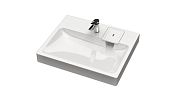Купить раковина над стиральной машиной стайл v50, белый 595х500х110+комплект кронштейнов,marrbaxx в Иваново магазин сантехники Суперстрой