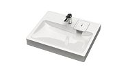 Купить раковина над стиральной машиной стайл v50, белый 595х500х110+комплект кронштейнов,marrbaxx в Иваново магазин сантехники Суперстрой