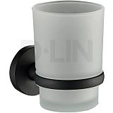 Купить держатель со стаканом черный d210111,d-lin. в Иваново магазин сантехники Суперстрой