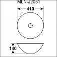 Купить раковина j2051, melana. в Иваново магазин сантехники Суперстрой