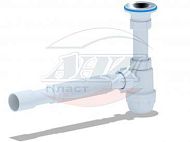 Купить сифон bm1015 юнг 1 1/4" *32 с гибкой трубкой 32 , ани. в Иваново магазин сантехники Суперстрой