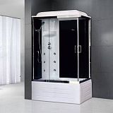 Купить душевая кабина royal rb 8100bp3-bt-ch(100*80)l,вп пс, черная задняя стенка в Иваново магазин сантехники Суперстрой