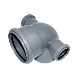 Купить отвод пвх 110*90 с 2-мя выходами на 50, россия. в Иваново магазин сантехники Суперстрой