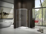 Купить душевое ограждение infiniti  shw-90-c-ch, bas. в Иваново магазин сантехники Суперстрой