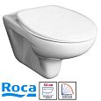 Купить унитаз mateo подвесной  с крышкой пластик, roca. в Иваново магазин сантехники Суперстрой