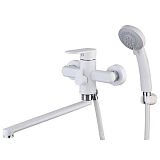 Купить смеситель для ванны с душем nob7 -a128 yw белый, g-lauf. в Иваново магазин сантехники Суперстрой