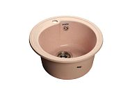 Купить мойка кухонная керамогранит rondo gf-r450 (св розовая),granfest. в Иваново магазин сантехники Суперстрой