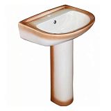 Купить раковина на пьедестале комфорт коричневый, rosa. в Иваново магазин сантехники Суперстрой