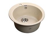 Купить мойка кухонная керамогранит rondo gf-r480 (бежевая 328), granfest. в Иваново магазин сантехники Суперстрой