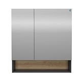 Купить зеркало-шкаф диана-80 кендал/черн матовый, stella polar. в Иваново магазин сантехники Суперстрой