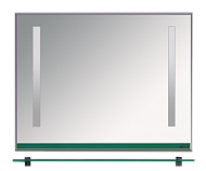 Купить зеркало джулия -105 с  полочкой 12 мм зеленое,misty. в Иваново магазин сантехники Суперстрой