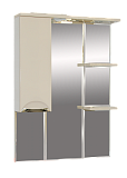 Купить зеркало-шкаф жасмин - 75  лев. (свет) беж. эмаль, misty. в Иваново магазин сантехники Суперстрой