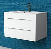 Купить тумба рианна-70 подвесная белая 2ящ+ раковина слим,stella polar. в Иваново магазин сантехники Суперстрой