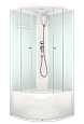 Купить душевая кабина domani delight 99 high 90*90  вп пс-белая задняя стенка в Иваново магазин сантехники Суперстрой