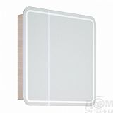Купить зеркало-шкаф алабама 80/с, клен экрю, led, stella polar. в Иваново магазин сантехники Суперстрой