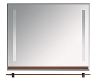Купить зеркало джулия -105 с  полочкой 12 мм коричневое,misty. в Иваново магазин сантехники Суперстрой