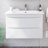 Купить тумба smile 80 подвес, 2/ящ, sanstar в Иваново магазин сантехники Суперстрой