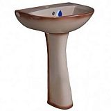 Купить раковина на пьедестале вест бежевый , воротынск. в Иваново магазин сантехники Суперстрой