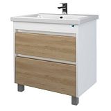 Купить тумба диана-80 кендал/белый + раковина фостер,stella polar. в Иваново магазин сантехники Суперстрой