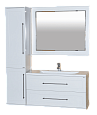 Купить тумба марта-100 подвесная белая + рак. evva-100 d, misty. в Иваново магазин сантехники Суперстрой