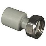 Купить муфта п/п с накидной гайкой 25*3/4 серая, spk. в Иваново магазин сантехники Суперстрой