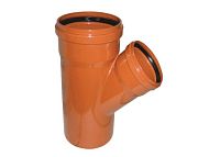Купить тройник канализационный  160*110*45 рыжий, россия. в Иваново магазин сантехники Суперстрой