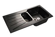 Купить мойка кухонная керамогранит standart gf-s940kl (черная 308), granfest. в Иваново магазин сантехники Суперстрой