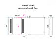 Купить зеркало-шкаф вивьен - 90  с 2-мя шкафчиками, слоновая кость,misty. в Иваново магазин сантехники Суперстрой