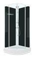 Купить душевая кабина domani eko 99 без кр, 90*90 нп см-черная задняя стенка в Иваново магазин сантехники Суперстрой