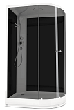 Купить душевая кабина domani spa delight 128 120*80 l нп тс-черная задняя стенка в Иваново магазин сантехники Суперстрой