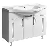 Купить тумба сильва-100 белый+ раковина эльбрус ,stella polar. в Иваново магазин сантехники Суперстрой