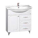 Купить тумба александра - 65,белый металлик ,misty. в Иваново магазин сантехники Суперстрой