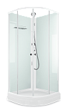 Купить душевая кабина domani spa eko 99 без крыши, 90*90 нп пс-белая задняя стенка в Иваново магазин сантехники Суперстрой