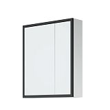 Купить зеркало-шкаф айрон-60 черный/белый, corozo. в Иваново магазин сантехники Суперстрой