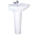 Купить раковина на пьедестале ультра крап на белом, перелив, воротынск. в Иваново магазин сантехники Суперстрой