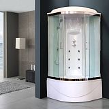 Купить душевая кабина royal bath rb 100bk3-wt-ch,100*100*217,bп пс,белая задняя стенка в Иваново магазин сантехники Суперстрой