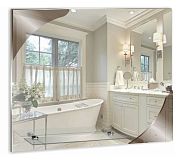 Купить зеркало лотос 600*500мм с полкой, гк серебряные зеркала. в Иваново магазин сантехники Суперстрой